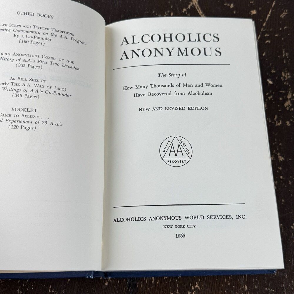 Alcoholics Anonymous AA Big Book 2nd Edition 1974 16th Printing Hardcover Bill W - Picture 7 of 11